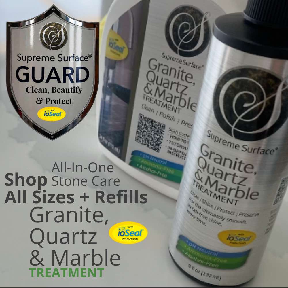GUARD: All - In - One Granite, Quartz & Marble Treatment with ioSeal® - Supreme Surface Cleaners
