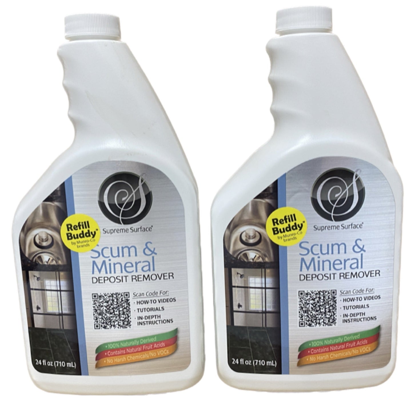 Scum and Mineral Deposit Remover, Value (2) Pack - Supreme Surface Cleaners