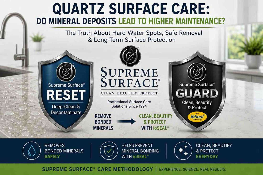 Can Removing Water Spots from Quartz Lead to Higher Maintenance? - Supreme Surface Cleaners