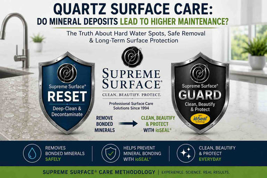 Can Removing Water Spots from Quartz Lead to Higher Maintenance? - Supreme Surface Cleaners