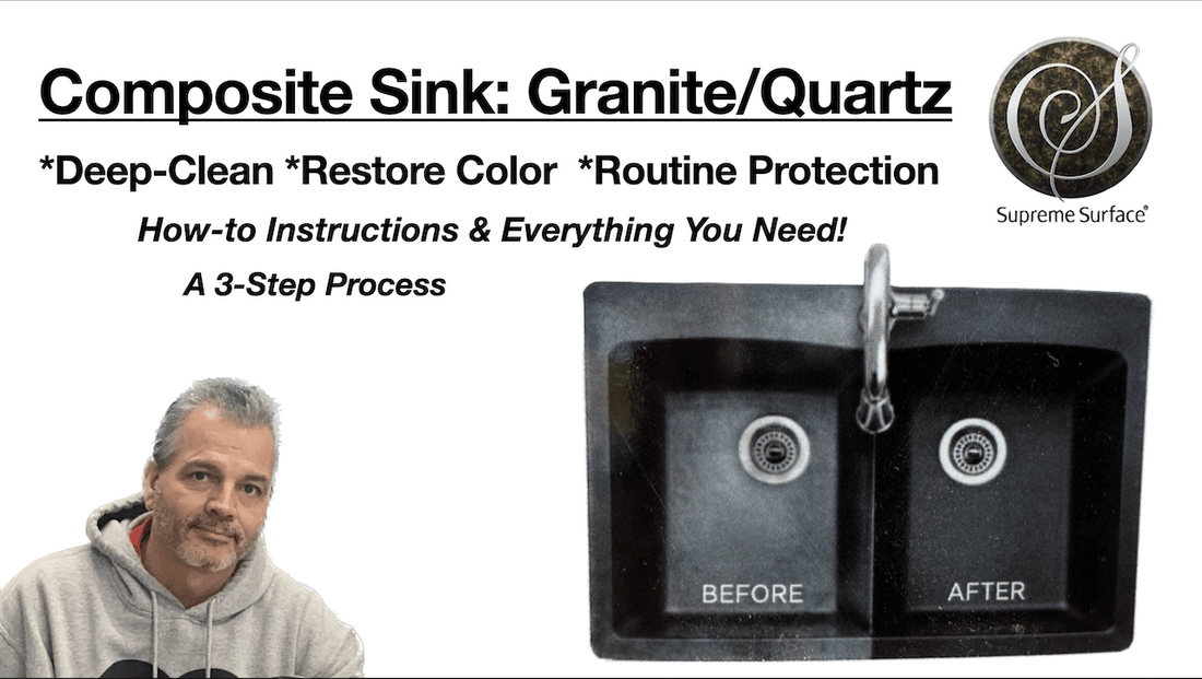 Granite Sinks: Deep Clean, Restore, Seal, Routine Protective Care - Supreme Surface Cleaners
