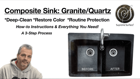 Granite Sinks: Deep Clean, Restore, Seal, Routine Protective Care - Supreme Surface Cleaners