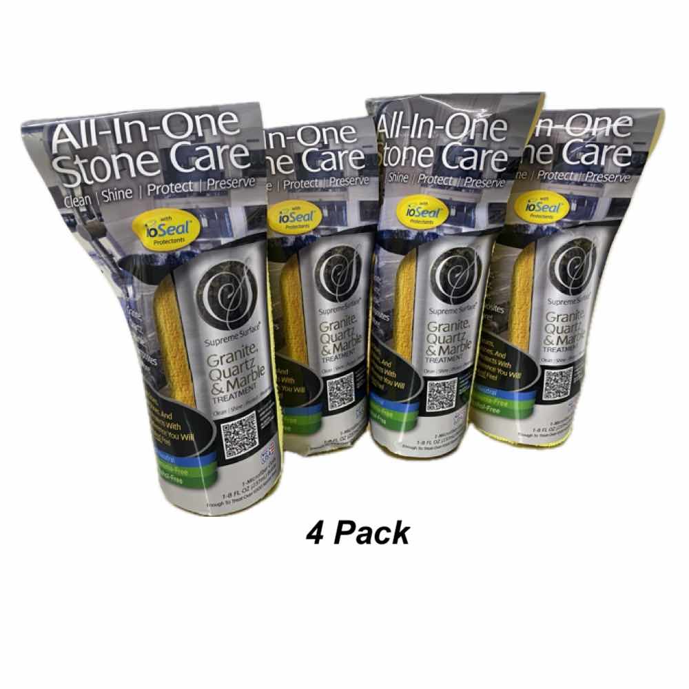 All - In - One Stone Care (Cleaner Polish Sealer), 8 fl oz Spray - Supreme Surface Cleaners