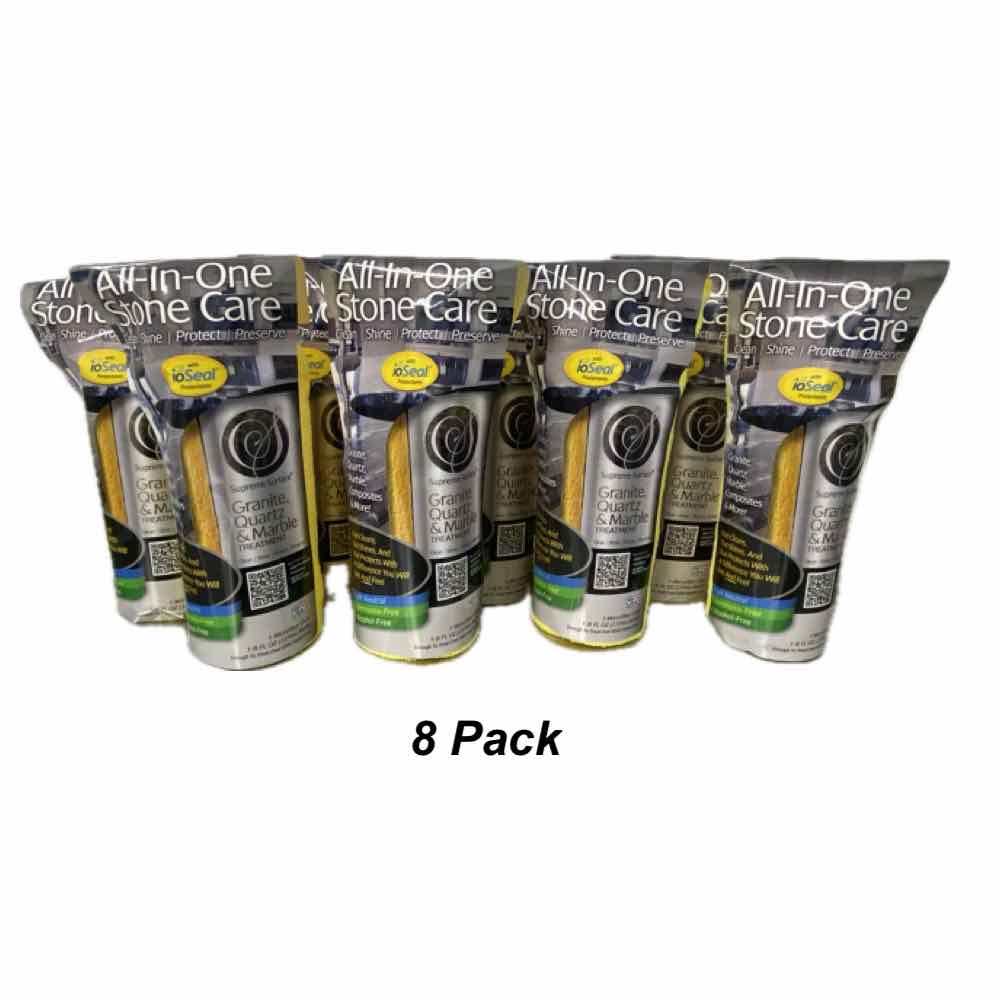 All - In - One Stone Care (Cleaner Polish Sealer), 8 fl oz Spray - Supreme Surface Cleaners