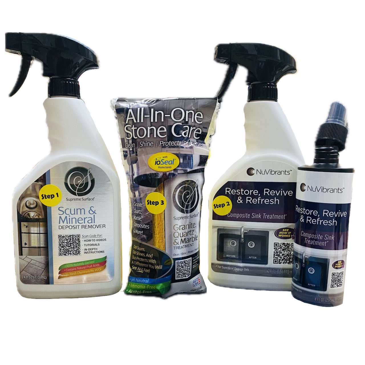 Composite Sink Cleaners, Restoration & Routine Care, Value Pack – Supreme  Surface Cleaners