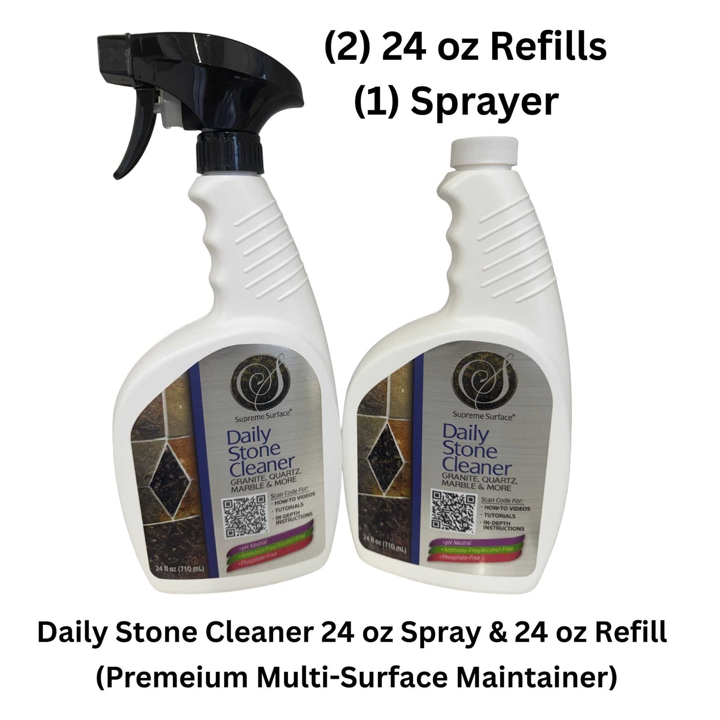 Daily Stone Cleaner, 24oz Spray - Supreme Surface Cleaners