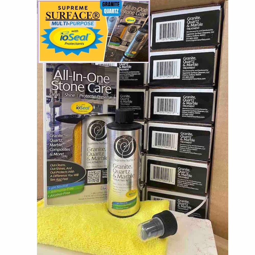 Granite, Quartz & Marble Treatment, (12) Boxed, Full Carton - Supreme Surface Cleaners