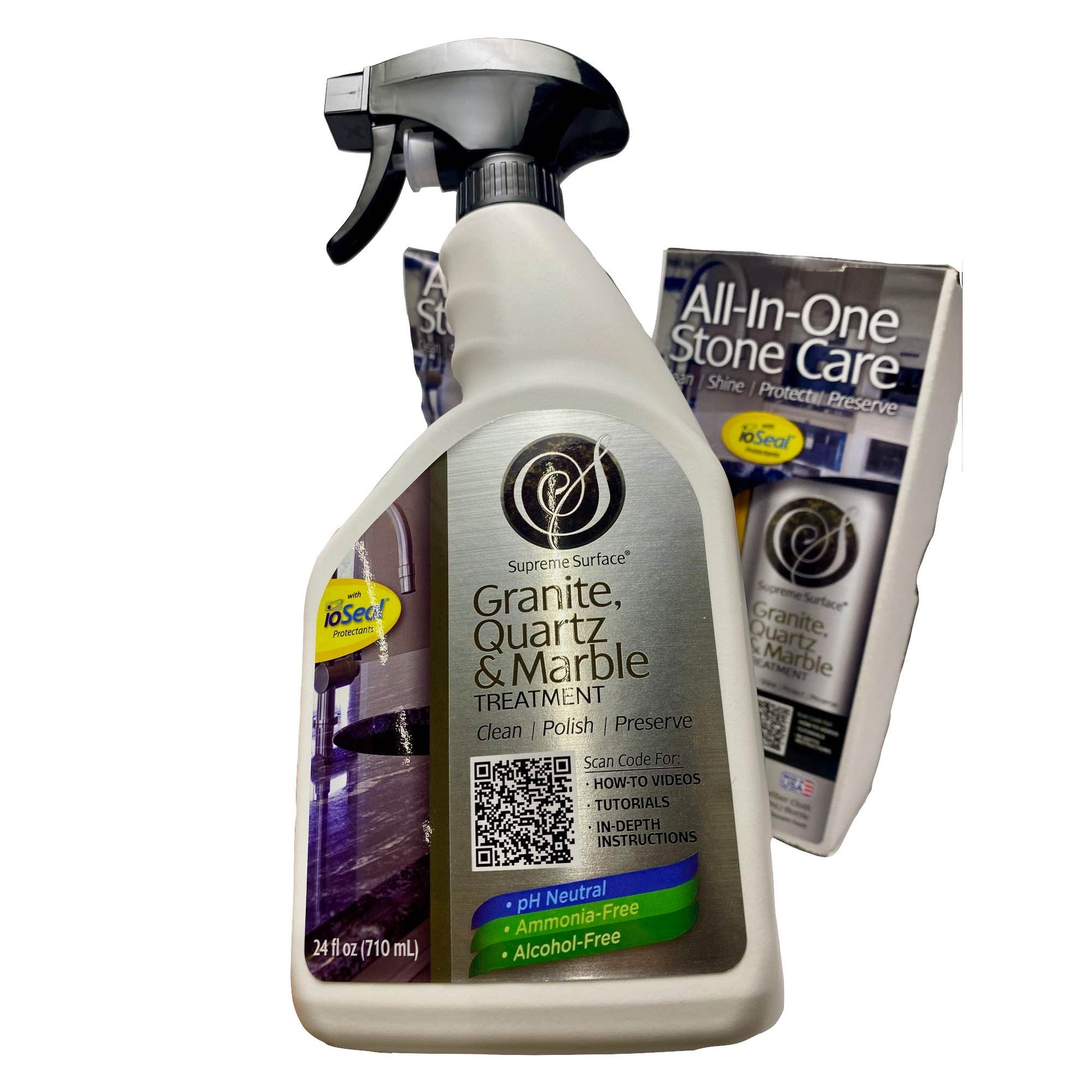 Granite Quartz & Marble Treatment, 24oz Spray - Supreme Surface Cleaners
