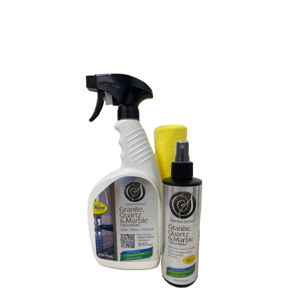 Granite Quartz & Marble Treatment, 24oz Spray and 8oz Spray - Supreme Surface Cleaners