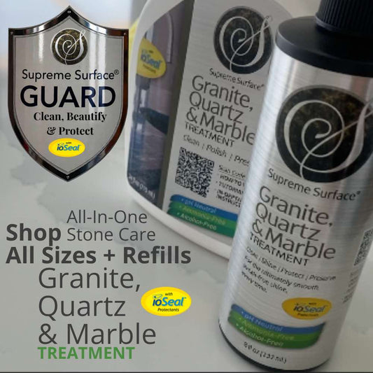 GUARD: All - In - One Granite, Quartz & Marble Treatment with ioSeal® - Supreme Surface Cleaners
