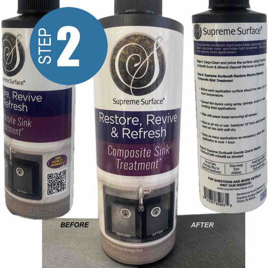 Restore Revive & Refresh Composite Sink Treatment - Supreme Surface Cleaners