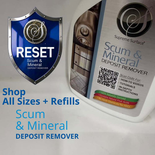 Scum and Mineral Deposit Remover, 24oz Spray - Supreme Surface Cleaners