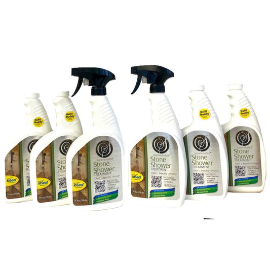 supreme surface stone shower treatment 6 pack of 24oz refills and (2) sprayers.