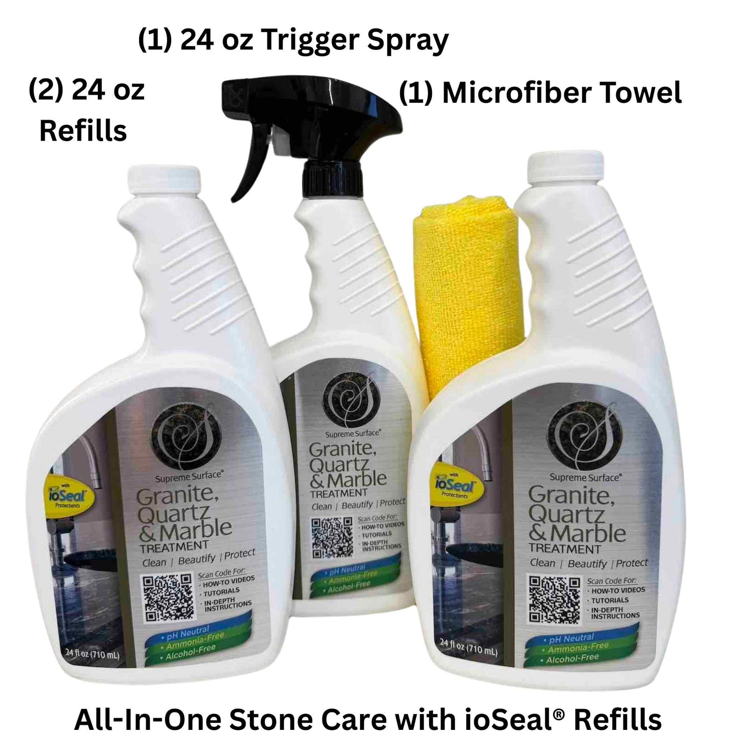 Supreme Surface® All - In - One Stone Care with ioSeal® - Supreme Surface Cleaners