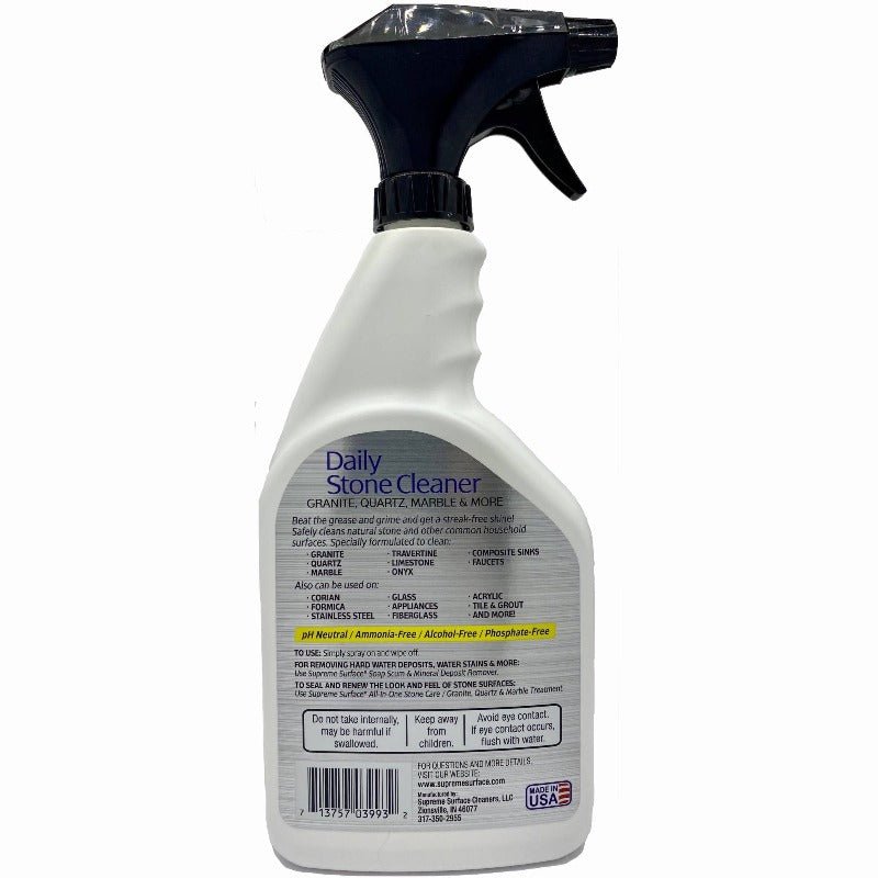 Daily Stone Cleaner, 24oz Spray - Supreme Surface Cleaners