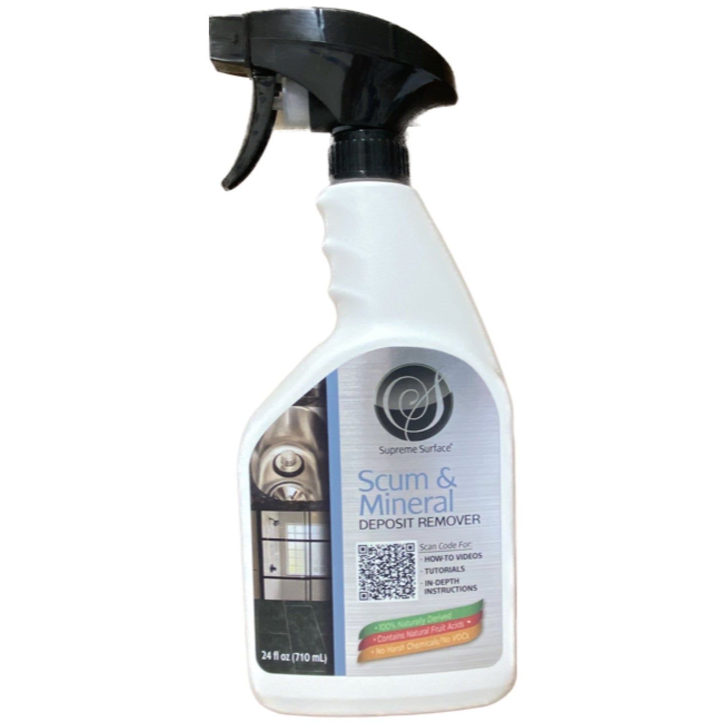 Scum and Mineral Deposit Remover, 24oz Spray - Supreme Surface Cleaners